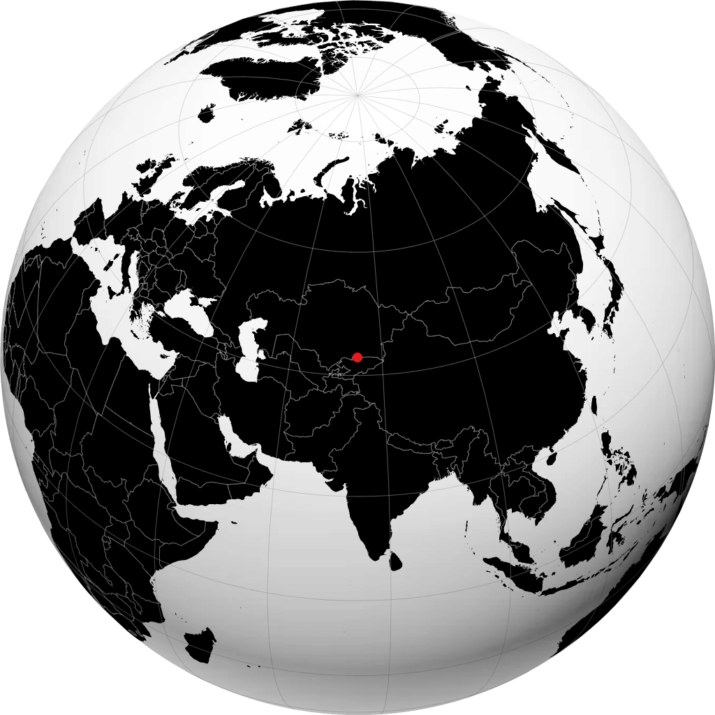 بشکیک کا کرہ ارض پر مظاہرہ
