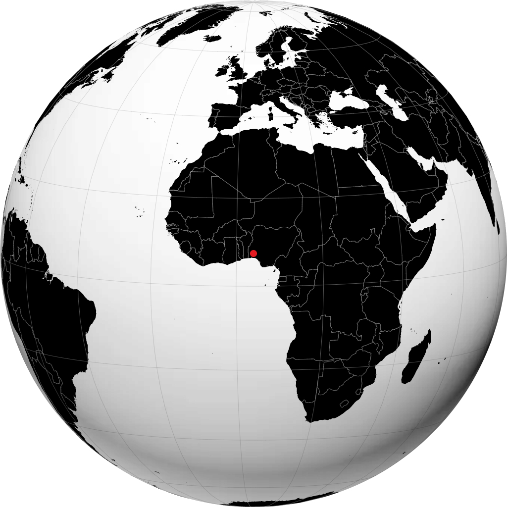 ایبادان کا کرہ ارض پر مظاہرہ