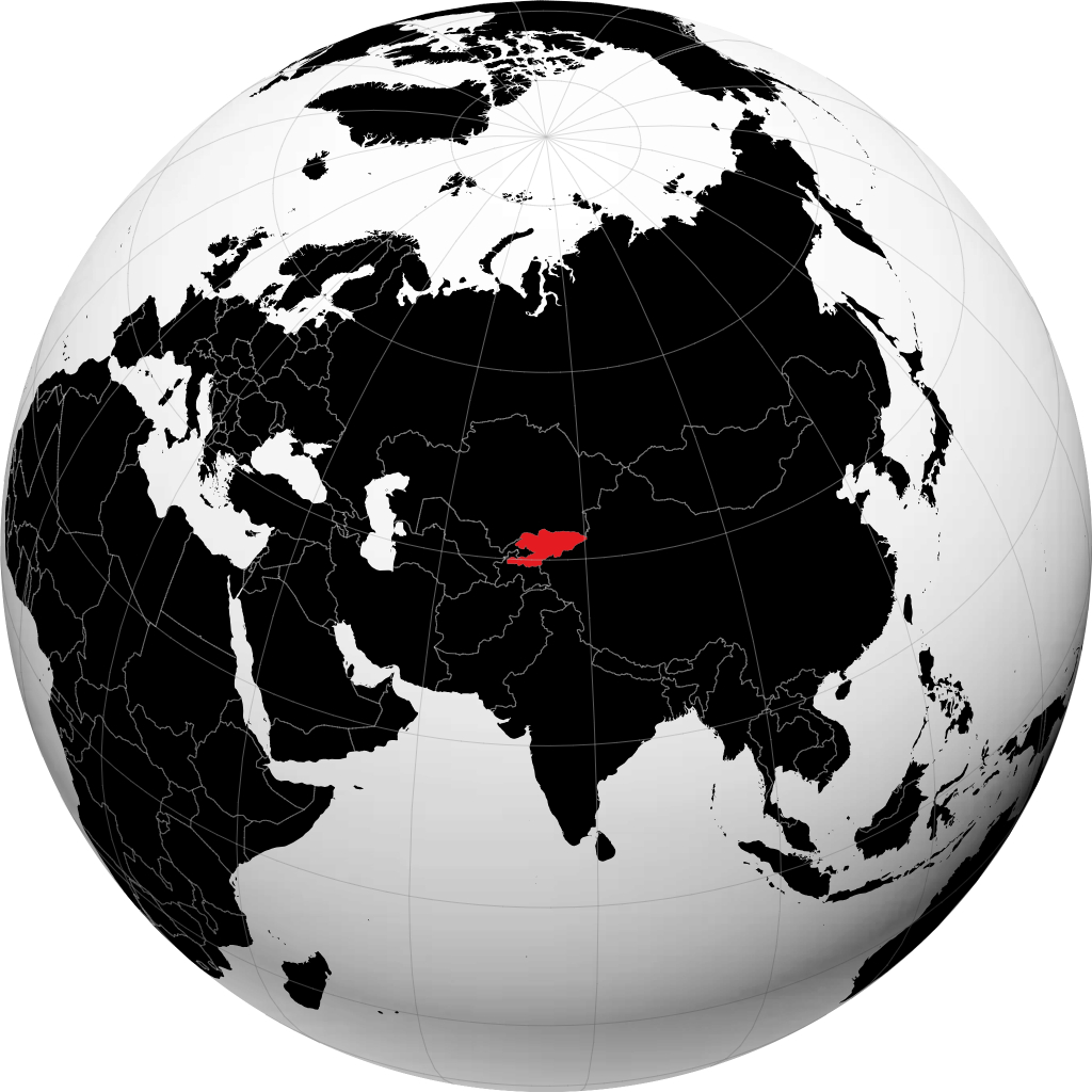 کرغزستان کا کرہ ارض پر مظاہرہ