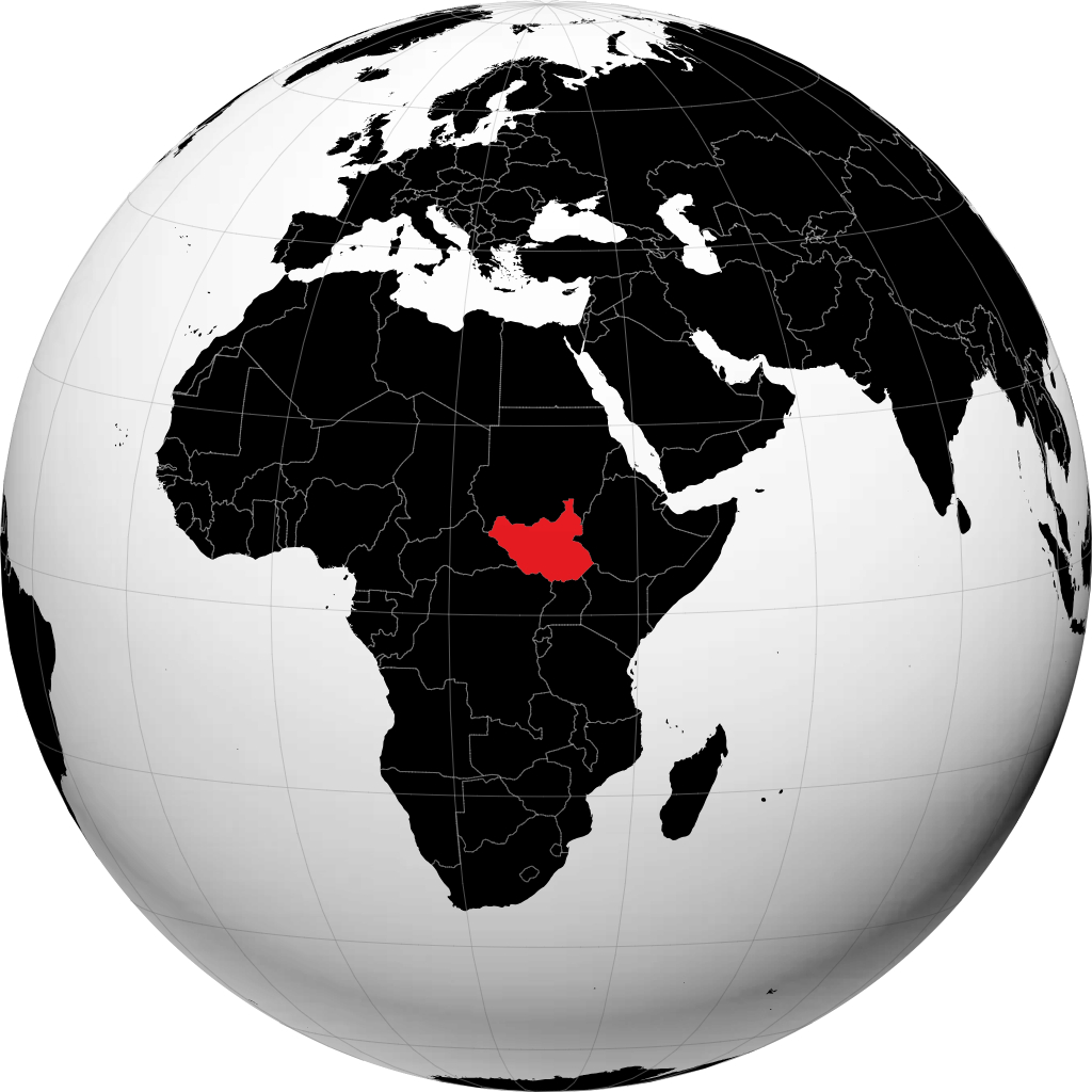 جنوبی سوڈان کا کرہ ارض پر مظاہرہ