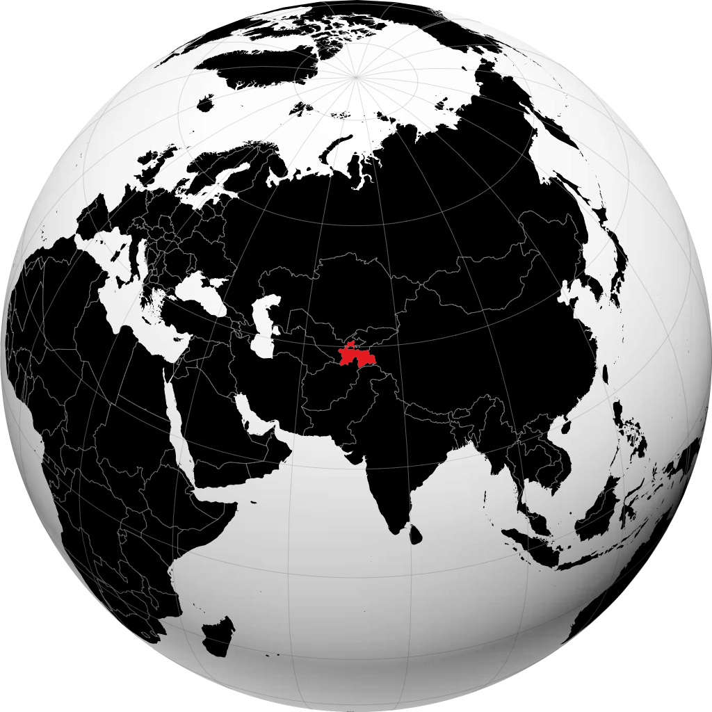 تاجکستان کا کرہ ارض پر مظاہرہ