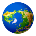 شمالی قطب کی سمت سے زمین